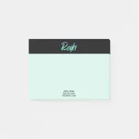 *~* Reiki Green Blue & Turquoise Iridescent Post-it Notes