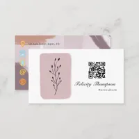 Trendy Brush Strokes Collage Business Card