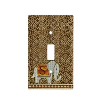 Elephant Walk Monogram Cheetah ID390 Light Switch Cover