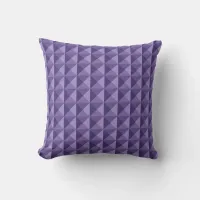 Abstract Geometric Pattern Angled Purple Stripes Throw Pillow