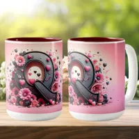 Valentine Day 3D A to Z Alphabet Coffee Mug