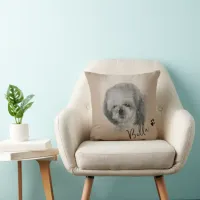 Custom Dog Photo Image personalized  Throw Pillow