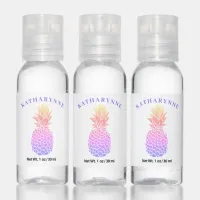 Colorful Rainbow Glitter Pineapple Sparkle Hand Sanitizer