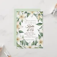 Plumeria Wedding Invitation