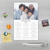 2025 Modern Personalized Photo Calendar Magnetic Dry Erase Sheet