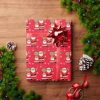 African-American Mr and Mrs Santa Claus Christmas  Wrapping Paper