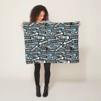 New York Place Names, NYC Streets Fleece Blanket