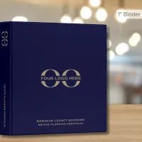 Estate Planning Portfolio Blue Gold Logo 3 Ring Binder