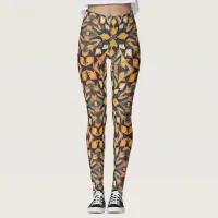 Colourful pattern design leggings