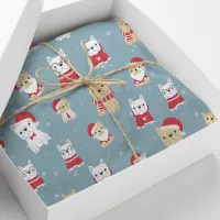 French Bulldog Frenchie Christmas Pattern Tissue Paper