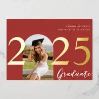 Modern Arch | Foil Photo Graduation Announcement