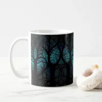 Colorful Mosaic Stained Glass Tree effect design Coffee Mug
