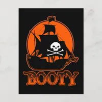 Halloween Pirate Booty Postcard