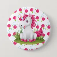 Cute Unicorn Birthday Button Favor