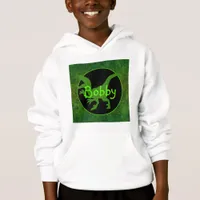 Personalized Green Dinosaur Hide  Hoodie