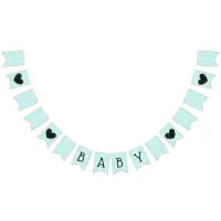 Green and Blue Baby Shower Garland Banner