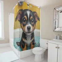 Just Keep Scrubbing - Funny Animal portraits Shower Curtain