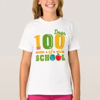 100 Days of School Girls T-Shirt