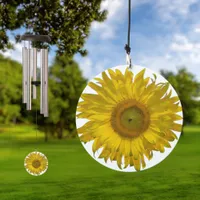 Yellow Sunflower Wind Chime