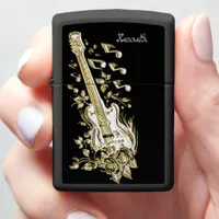 Guitar Music Radiates Pure Brilliance Zippo Lighter