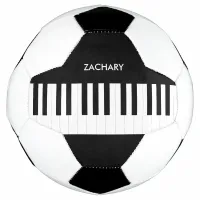 Personalized Piano Keyboard Music Keys Musician Soccer Ball