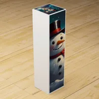 Jolly Snowmen Christmas Cheer Wine Box