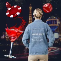 Las Vegas Bachelorette Party Name Denim Jacket