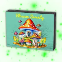 Blossom Serenity Cottagecore Mushroomcore | Wooden Box Sign