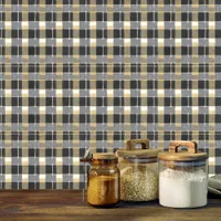 Black Gold Plaid Pattern#7 ID1009 Wallpaper