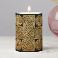 Celtic Knotwork Cross Pillar Candle