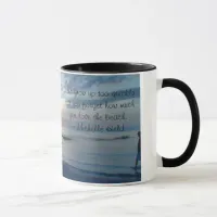 Beachy Coffee Mug with Inspirational Quote