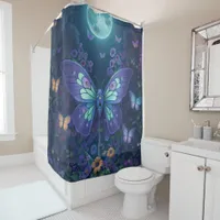 Enchanted Lunar Fairy Fantasy Worlds Shower Curtain