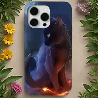 Twilight Cat Glow iPhone 15 Pro Max Case