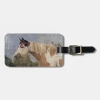 Pinto Horse Grunge Luggage Tag