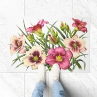 Daylily Bouquet Rubies Doormat