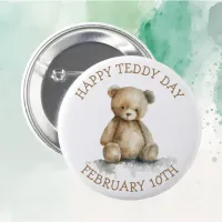 Happy Teddy Day | February 10th Button