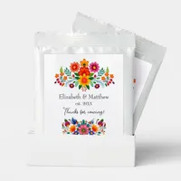 Mexican Floral Folk Art Wedding Favor Margarita Drink Mix