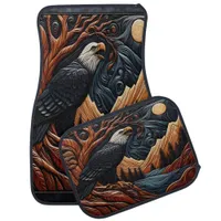 Leather Eagle Nature Design Car Floor Mat