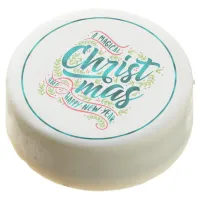 Magical Christmas Typography Teal ID441 Chocolate Covered Oreo
