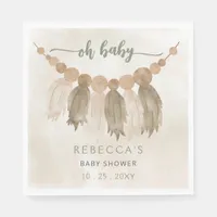 Oh Baby Gender Neutral Boho Baby Shower Invitation Napkins