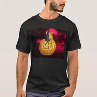 Vintage Black Devil on Jack o' Lantern T-Shirt