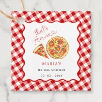 Thats Amore Italian Pizza Party Bridal Shower Favor Tags