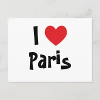 I Love Paris Postcard