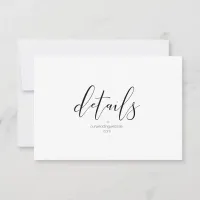 Thumbnail for Simply Minimalist Wedding Details Black ID523