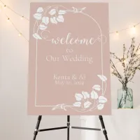 Natural Chic Wedding Welcome Sign