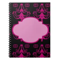 Pink Glamour Chandelier Notebook