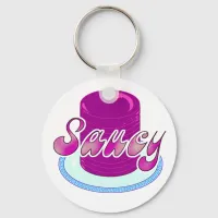 Saucy Cranberry Keychain