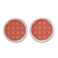 Christmas Holiday Charm Pattern 01 -  Cufflinks