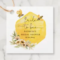 Bride To Bee Honeybee Floral Bridal Shower Favor Tags