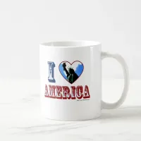 I Love America Heart Liberty Logo Art Fun Coffee Mug